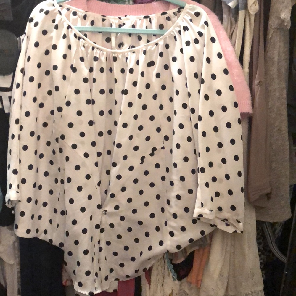 Polka dot blouse